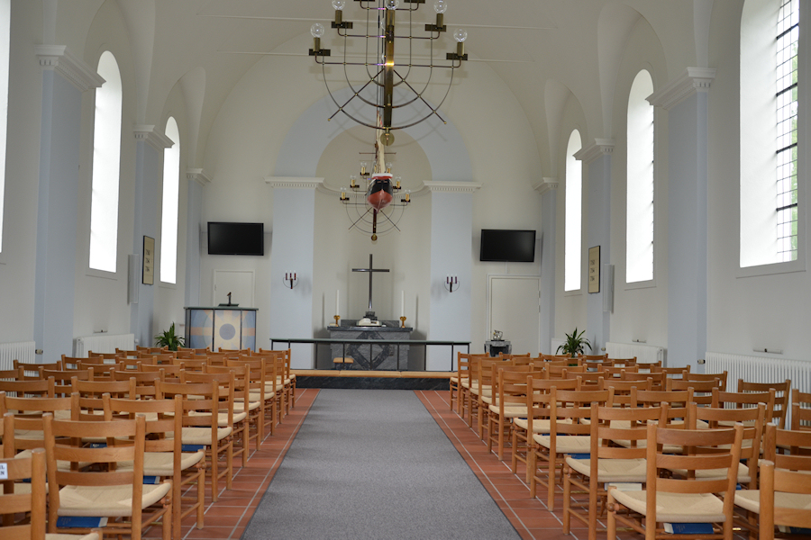 Nordre Kirke, Nykbing Falster Sogn, Falster Provsti. All  copyright Jens Kinkel