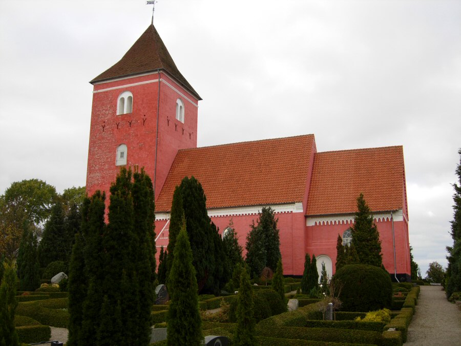 Vbensted Kirke, Lolland sterr Provsti. All  copyright Jens Kinkel