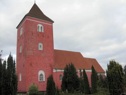 Vbensted Kirke, Lolland sterr Provsti. All  copyright Jens Kinkel